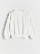 Bluzki dla dziewczynek - Reserved - Bluza z nadrukiem - złamana biel - miniaturka - grafika 1