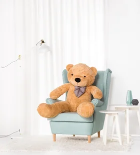 BLUBELL Duży Miś Pluszowy Klasyczny 130 cm Beżowy - Maskotki i pluszaki - miniaturka - grafika 1