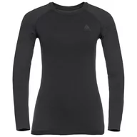 Pozostała odzież narciarska - Odlo, Koszulka techniczna damska, Bl Top Crew Neck l/s Performance Warm Ec C/O, 196191/60212, rozmiar XL - miniaturka - grafika 1