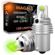 Żarówki samochodowe - ŻARÓWKA LED ZIELONA P21W 1156 BA15S CANBUS USA KIERUNKOWSKAZ KLOSZ CZERWONY - miniaturka - grafika 1