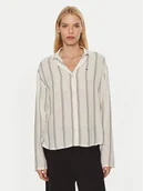 Piżamy damskie - Tommy Hilfiger Koszulka piżamowa UW0UW05614 Écru Relaxed Fit - miniaturka - grafika 1