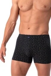 Bokserki męskie bawełniane z żółtą kompozycją kropek MXH 948 Key - Majtki męskie - miniaturka - grafika 1