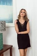 Bielizna nocna - Eldar Nancy Koszulka Nocna First Lady Czarna S - miniaturka - grafika 1