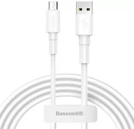 Kable USB - BASEUS MINI WHITE MICRO-USB CABLE 100CM WHITE - miniaturka - grafika 1