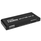 Kable - Qoltec Aktywny rozdzielacz Splitter 4 x HDMI 4K x 2K | 3.4Gb/s | High stability - miniaturka - grafika 1