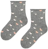 Skarpetki dla dzieci - Dziecięce skarpetki bawełniane w urocze serduszka Art. 014 Steven - miniaturka - grafika 1