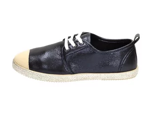 Granatowe espadryle damskie Sabatina 2017-3 - Trampki damskie - miniaturka - grafika 1