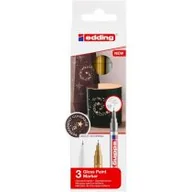 Przybory szkolne - Edding Marker olejowy błyszczący metaliczny 0,8mm 3szt - miniaturka - grafika 1
