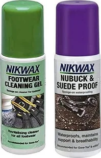 Nikwax Zestaw Nikwax nubuk i zamasz + żel czyszczący - Środki do obuwia i ubrań - miniaturka - grafika 1
