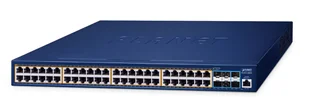 PLANET GS-6311-48P6X łącza sieciowe Zarządzany L3 Gigabit Ethernet (10/100/1000) Obsługa PoE Niebieski - Switche - miniaturka - grafika 1