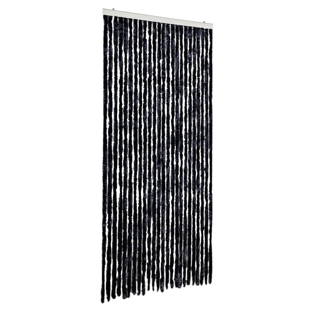 vidaXL Zasłona w kolorze antracytowym 100x200 cm szenilowa