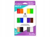 Akcesoria rzeźbiarskie - Sculpey Iii Clay Glina Do Rzeźbienia 340G Mix 12 - miniaturka - grafika 1