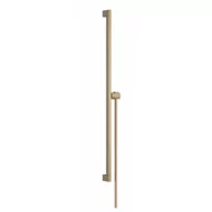 Zestawy prysznicowe - HANSGROHE 24403140 Unica Drążek prysznicowy E Puro 90 cm z suwakiem EasySlide i wężem przysznicowym Isiflex 160cm Brąz Szczotkowany - miniaturka - grafika 1