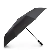 Parasole - Parasol automatyczny z elegancką rączką czarny - miniaturka - grafika 1
