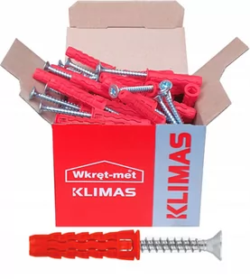 Kołek uniwersalny fi 8 z wkrętem 40x50 mm (100 szt.) - Kołki - miniaturka - grafika 1