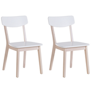 Krzesła - Beliani Krzesło do jadalni 2 szt. białe SANTOS - miniaturka - grafika 1