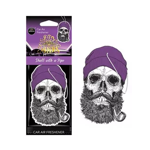 SKULL WITH A PIPE Zawieszka zapachowa do auta AROMA Car Dia De Los Muertos - Zapachy samochodowe - miniaturka - grafika 1