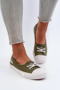 Tenisówki Trampki Damskie Lee Cooper LCW-24-31-2729 Zielone-38 - Trampki damskie - miniaturka - grafika 1