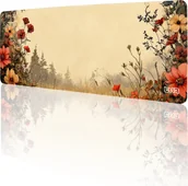 Podkładki pod mysz - PODKŁADKA POD KLAWIATURĘ Kwiecista Ramka 80x30 TILT Na biurko Duża - miniaturka - grafika 1