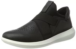 Buty sportowe męskie - Ecco męska scinapse Slip on Sneaker, kolor: czarny (Black/Black), rozmiar: 46 450544 - grafika 1