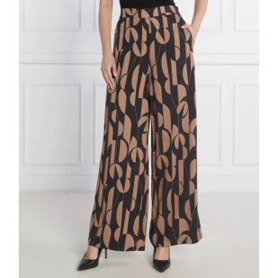 BOSS Spodnie Teleta | Oversize fit - Spodnie damskie - miniaturka - grafika 1