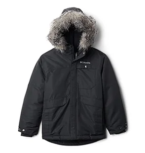 Columbia Youth Boys Nordic Strider 2 Kurtka zimowa, czarna, S - Kurtki i płaszcze dla chłopców - miniaturka - grafika 1