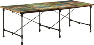 Stół do jadalni, 220x90x77 cm, lite drewno z odzysku - Stoły - miniaturka - grafika 1