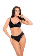 Komplety bielizny - Figi damskie klasyczne z regularnym stanem Babell kod 197/1 czarne  M - miniaturka - grafika 1