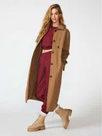 Płaszcze damskie - ONLY Trencz 15293269 Brązowy Regular Fit - miniaturka - grafika 1