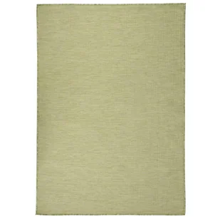vidaXL Dywan zewnętrzny o płaskim splocie, 140x200 cm, zielony - Dywany zewnętrzne - miniaturka - grafika 1