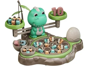 Gra Matematyczna Waga DINOZAUR + Wędkowanie Łowienie Dinozaurów Nauka Liczenia - Zabawki interaktywne dla dzieci Gra Matematyczna Waga DINOZAUR + Wędkowanie Łowienie Dinozaurów Nauka Liczenia - Zabawki interaktywne dla dzieci - miniaturka - grafika 1