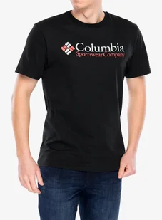 Koszulka bawełniana Columbia CSC Basic Logo S/S Shirt - black/csc retro logo - Koszulki i topy damskie - miniaturka - grafika 1