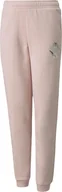 Spodnie męskie - Spodnie dla dzieci Puma Alpha Sweatpants FL różowe 589235 36-140cm - miniaturka - grafika 1