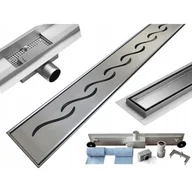 Odpływy liniowe - Odpływ liniowy MEXEN Flat M18, srebrny, 60 cm - miniaturka - grafika 1