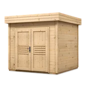 Altany ogrodowe - Domek ogrodowy MALWA podwójne drzwi 270x270cm - Megiw - miniaturka - grafika 1