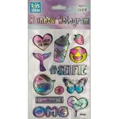 Zabawki kreatywne - Stnux Naklejki rainbow hologram - Selfie - miniaturka - grafika 1