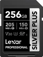 Karty pamięci - Karta Lexar Professional Silver Plus SDXC 256 GB Class 10 UHS-I/U3 V30 LSDSIPL256G-BNNNG - miniaturka - grafika 1