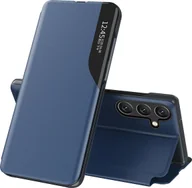 Etui i futerały do telefonów - Eco Leather View Case etui do Samsung Galaxy S25+ z klapką i podstawką - niebieskie - miniaturka - grafika 1