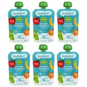 Desery dla dzieci - Smileat Mus ekologiczny wieloowocowy po 6 miesiącu Zestaw 6 x 100 g Bio - miniaturka - grafika 1