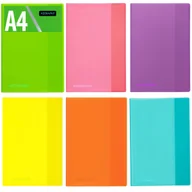 Szkolne artykuły papiernicze - 6x kolorowe okładki A4 na zeszyty – każda inna – przezroczyste, mocna folia PVC, Astra - miniaturka - grafika 1
