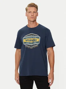 Wrangler T-Shirt Americana 112357448 Niebieski Regular Fit - Koszulki męskie - miniaturka - grafika 1