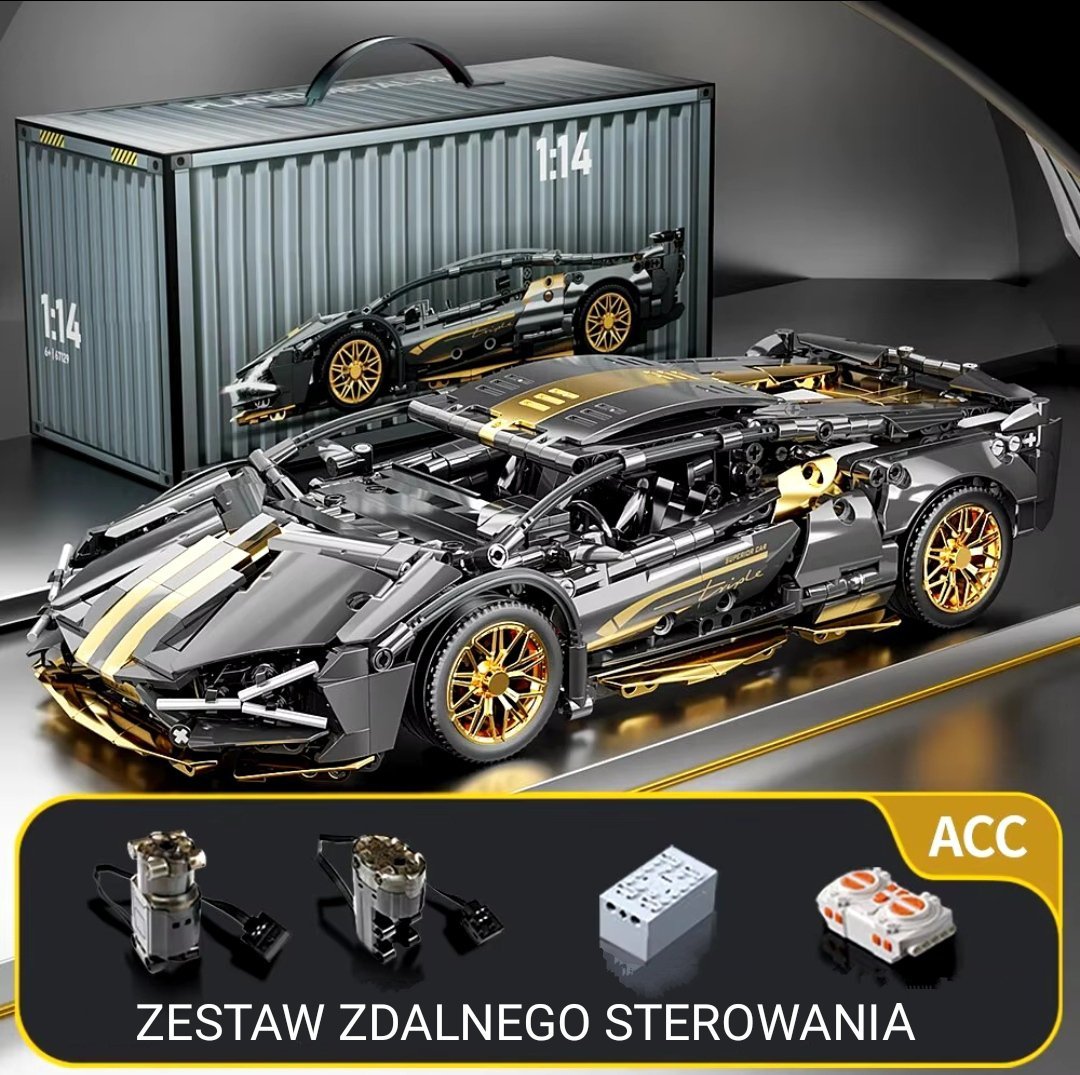 Klocki zdalnie sterowane auto Lamborgini 36cm RC