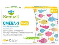 Przeziębienie i grypa - Naturell Omega-3 Baby Kapsułki Twist-off 40 Szt. - miniaturka - grafika 1