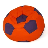 Fotele i pufy dla dzieci - Pufa worek GO GIFT Piłka Czerwono-fioletowy L 80 cm - miniaturka - grafika 1