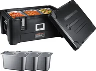 Pojemniki kuchenne - Izolowany pojemnik na żywność VEVOR Insulated Thermobox, 30 l do cateringu, przenośny pojemnik na żywność LLDPE, czarny podgrzewacz do żywności ładowany od przodu do restauracji, stołówek itp. - miniaturka - grafika 1