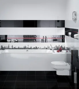 Ceramstic Opp Płytka ścienno-podłogowa 30x90 Czarny Poler - Płytki ceramiczne - miniaturka - grafika 3