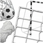 Piłka nożna - Wzmocniona Super Mocna siatka do metalowej bramki piłkarskiej 300x200x90 cm - miniaturka - grafika 1