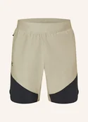 Spodenki damskie - Under Armour Szorty Treningowe Ua Peak beige - miniaturka - grafika 1