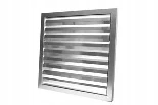 Kratka wentylacyjna 400 aluminiowa z żaluzją grawitacyjną solidna jakość - Akcesoria i części AGD - miniaturka - grafika 1
