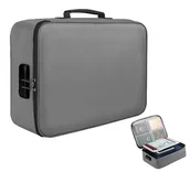 Dyplomy i okładki - TR12C ZAMYKANY ORGANIZER NA DOKUMENTY Etui z Szyfrem 37x27x10,5cm szary - miniaturka - grafika 1